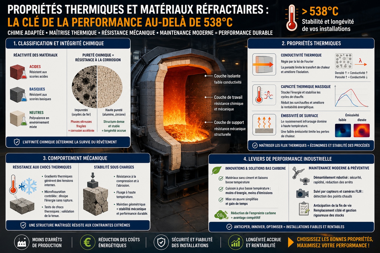 Propriétés thermiques des réfractaires