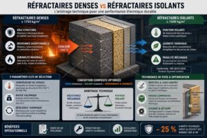 Réfractaires denses vs isolants